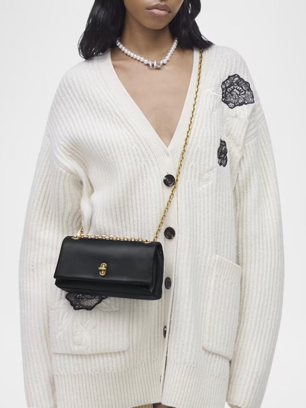 Marc Jacobs The Dual Chain Leather Mini Shoulder Bag - Picture 2 of 10